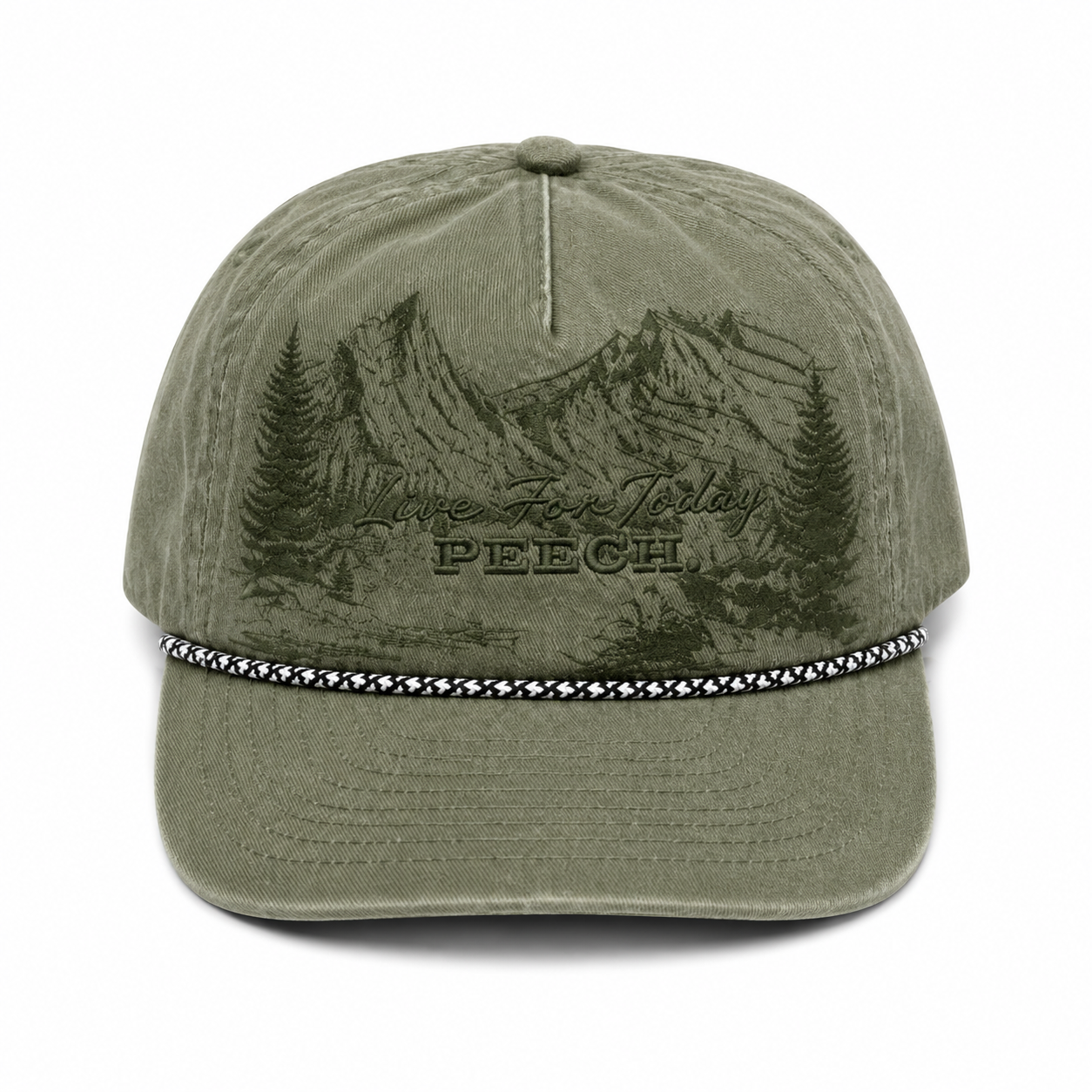 Live For Today Nature Scene Hat